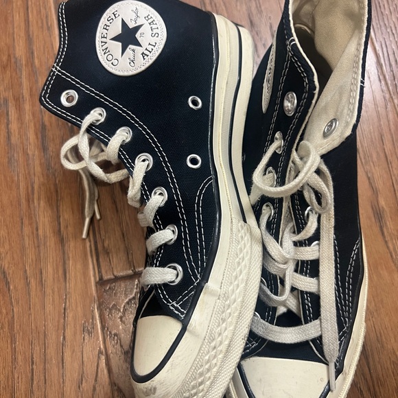 Converse Black and White High-Tops - Picture 2 of 5